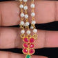 Kundan Pearl Champaswaralu | Kundan Ear Chains | Hair accessories