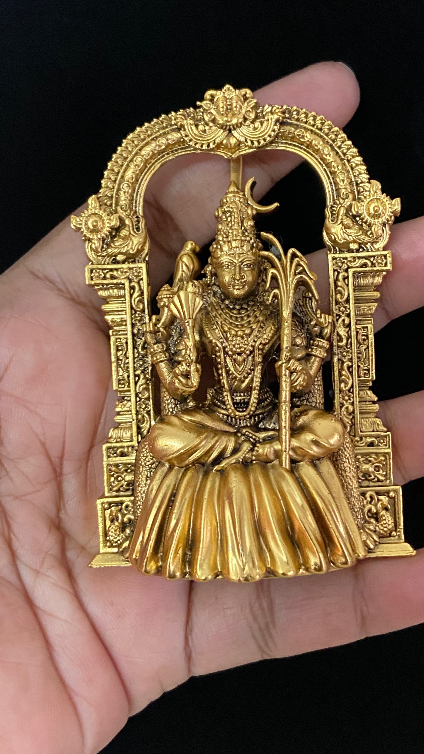 Kamakshi Devi Pendant | Traditional Temple Jewelry