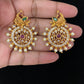 Antique CZ Peacock Ear Studs | Indian Earrings In USA