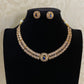 CZ Necklace With exchangeable stones| Indian jewelry | Interchangeable Stone Set