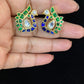 Jadau Kundan Peacock Studs | Indian Studs In USA