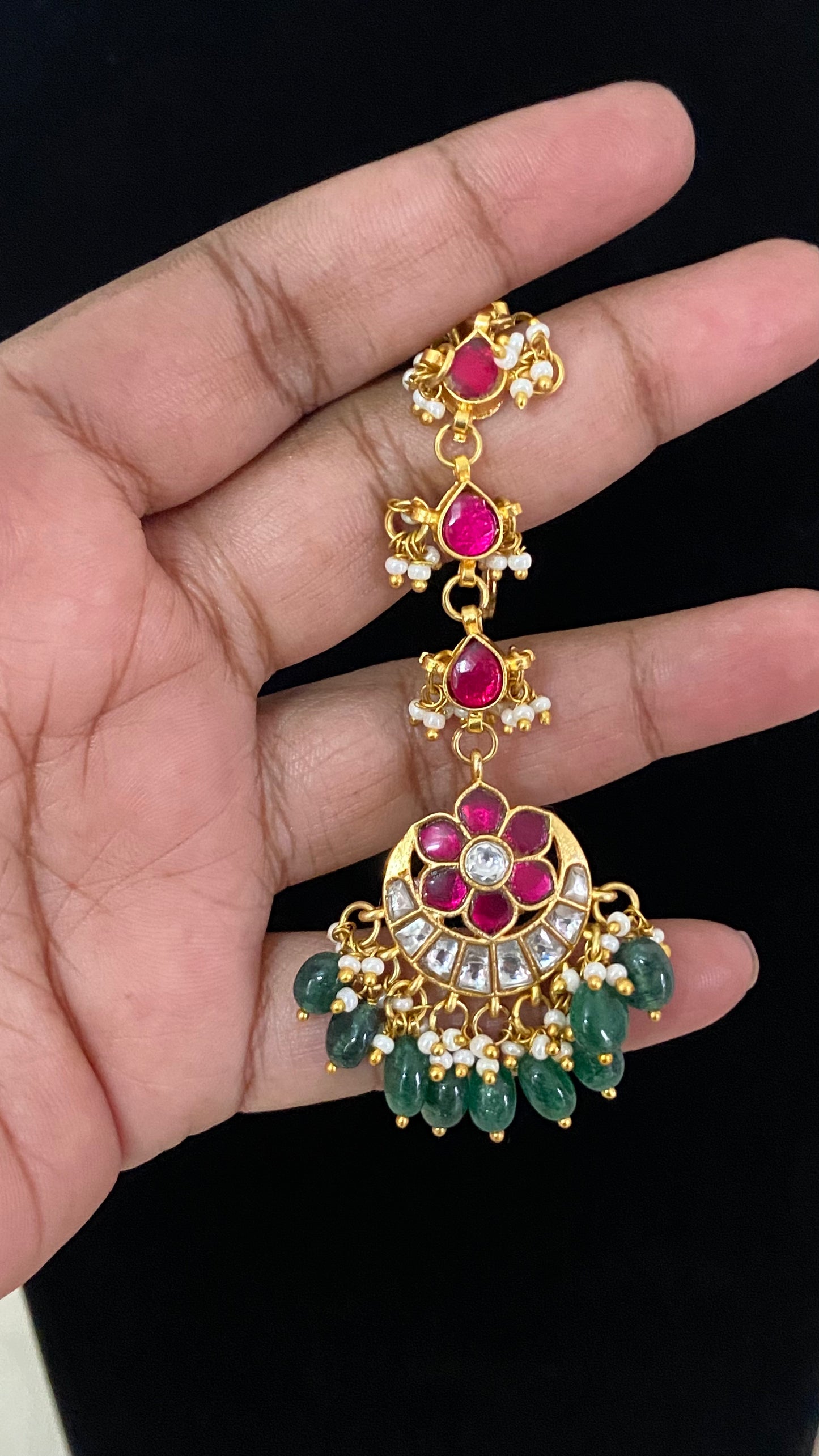 Jadau Kundan Maang Tikka | Traditional Maang Tikka | Gift Idea