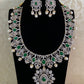 AD Emerald Bridal Necklace Set | Latest Indian Jewelry