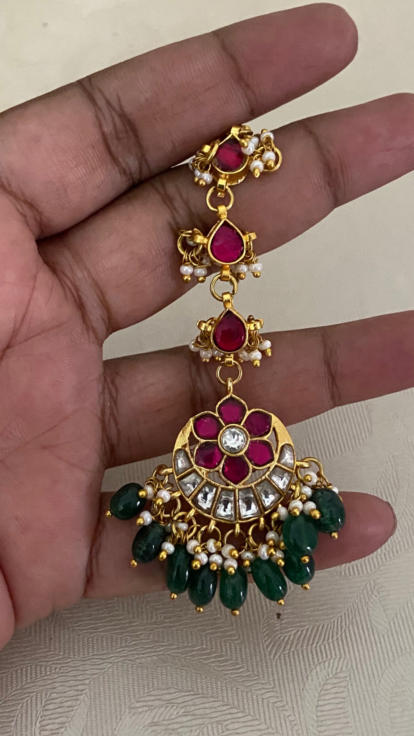 Jadau Kundan Maang Tikka | Traditional Maang Tikka | Gift Idea
