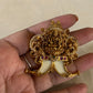 Antique CZ Lakshmi Tiger Nail Pendant | Indian Traditional Puligoru