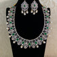 AD Emerald Bridal Necklace Set | Latest Indian Jewelry