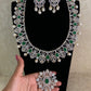 AD Emerald Bridal Necklace Set | Latest Indian Jewelry