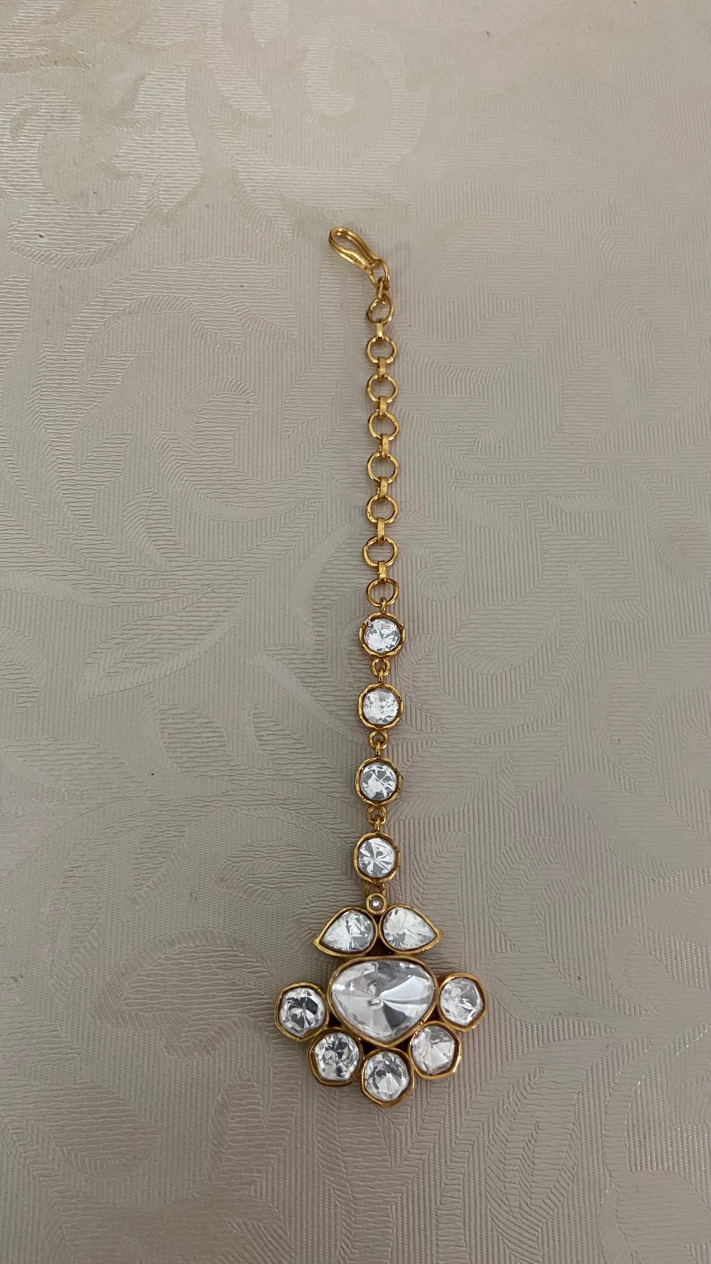 Moissanite Maang Tikka |  Indian jewelry in USA