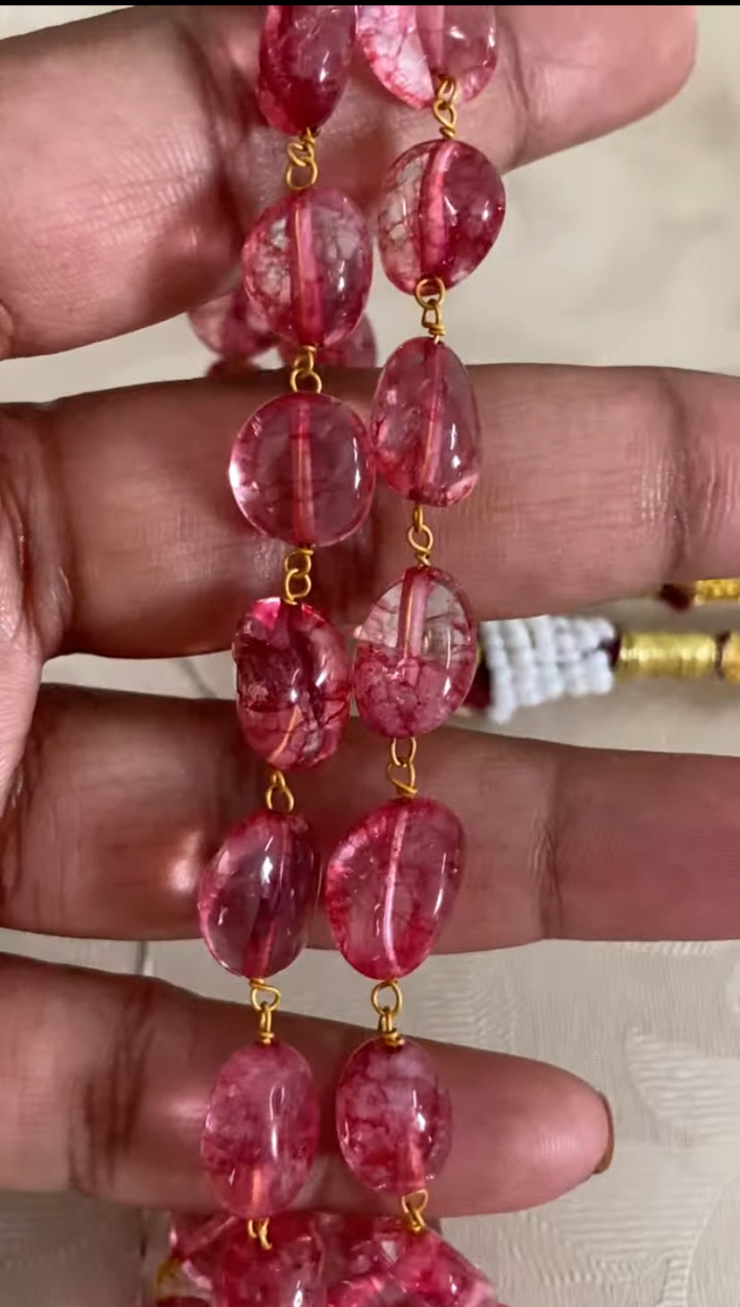 Quartz Stones Necklace | Indian Beads Necklace  | Gift Idea