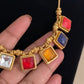 Navratan Antique Necklace With Studs | Indian Jewelry | Gift Idea