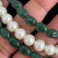 Onyx Beads & Pearls necklace | Indian Jewelry