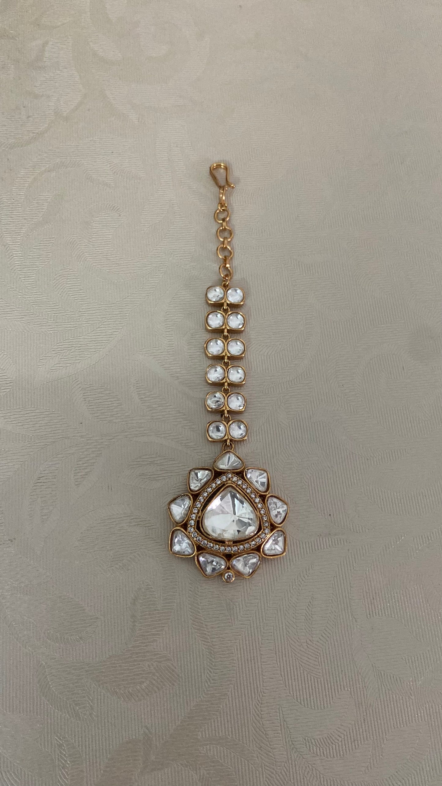 Moissanite Maang Tikka |  Indian jewelry in USA