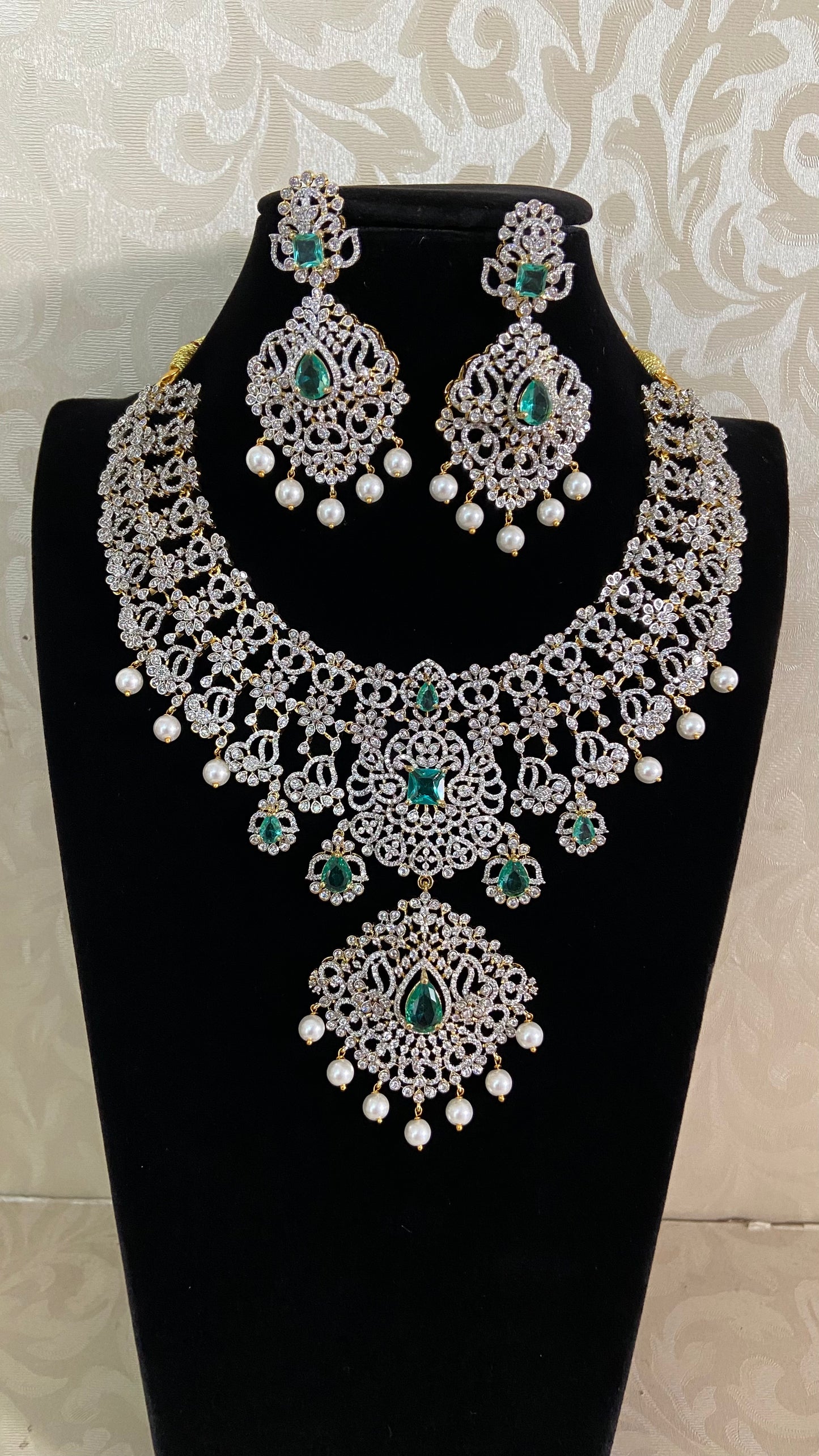 AD Bridal Necklace Set | Latest Jewelry