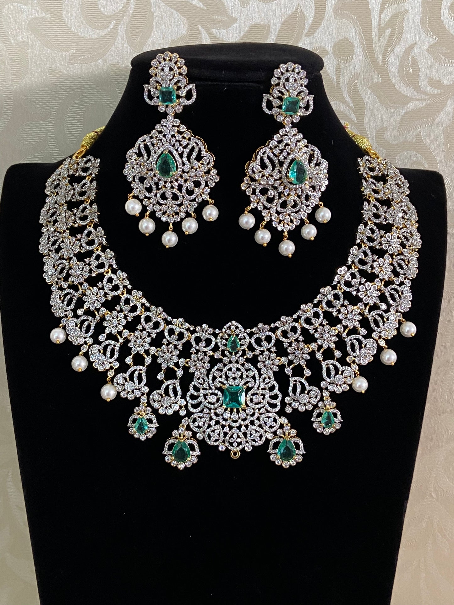 AD Bridal Necklace Set | Latest Jewelry