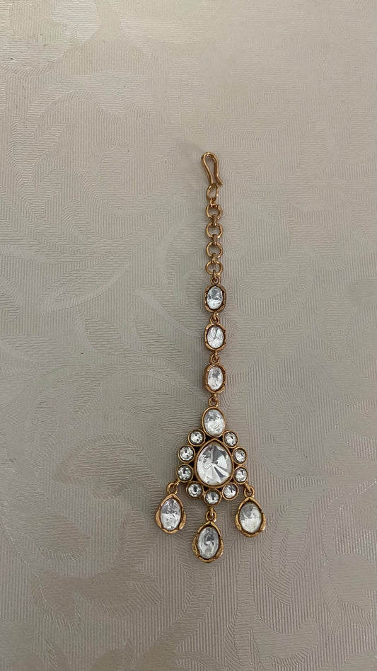 Moissanite Maang Tikka |  Indian jewelry in USA