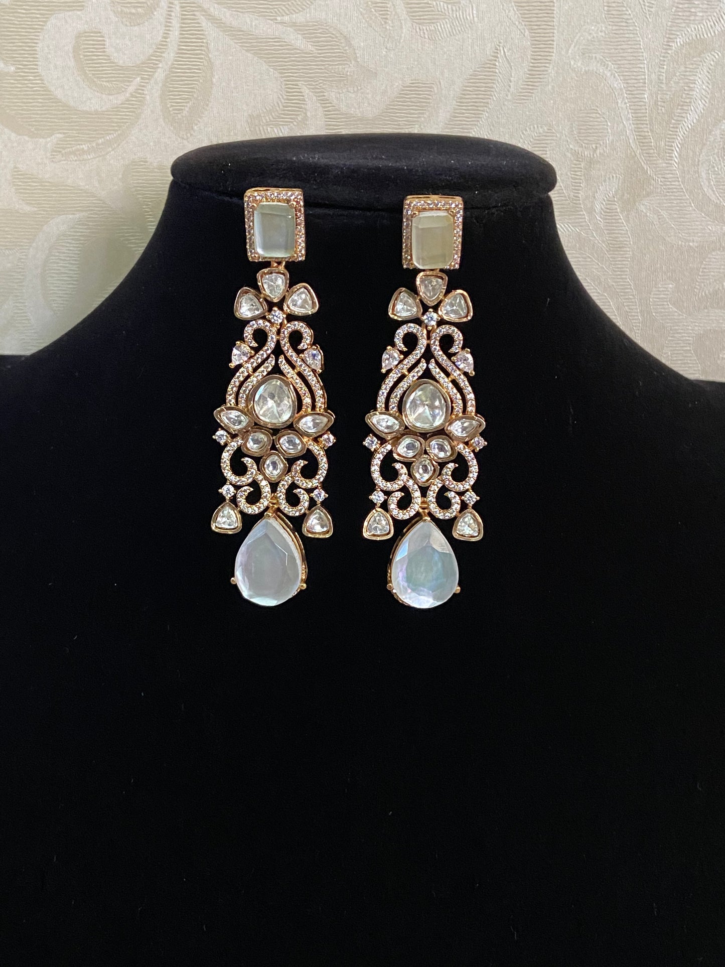 AD Kundan Earrings | Indian Jewelry In USA