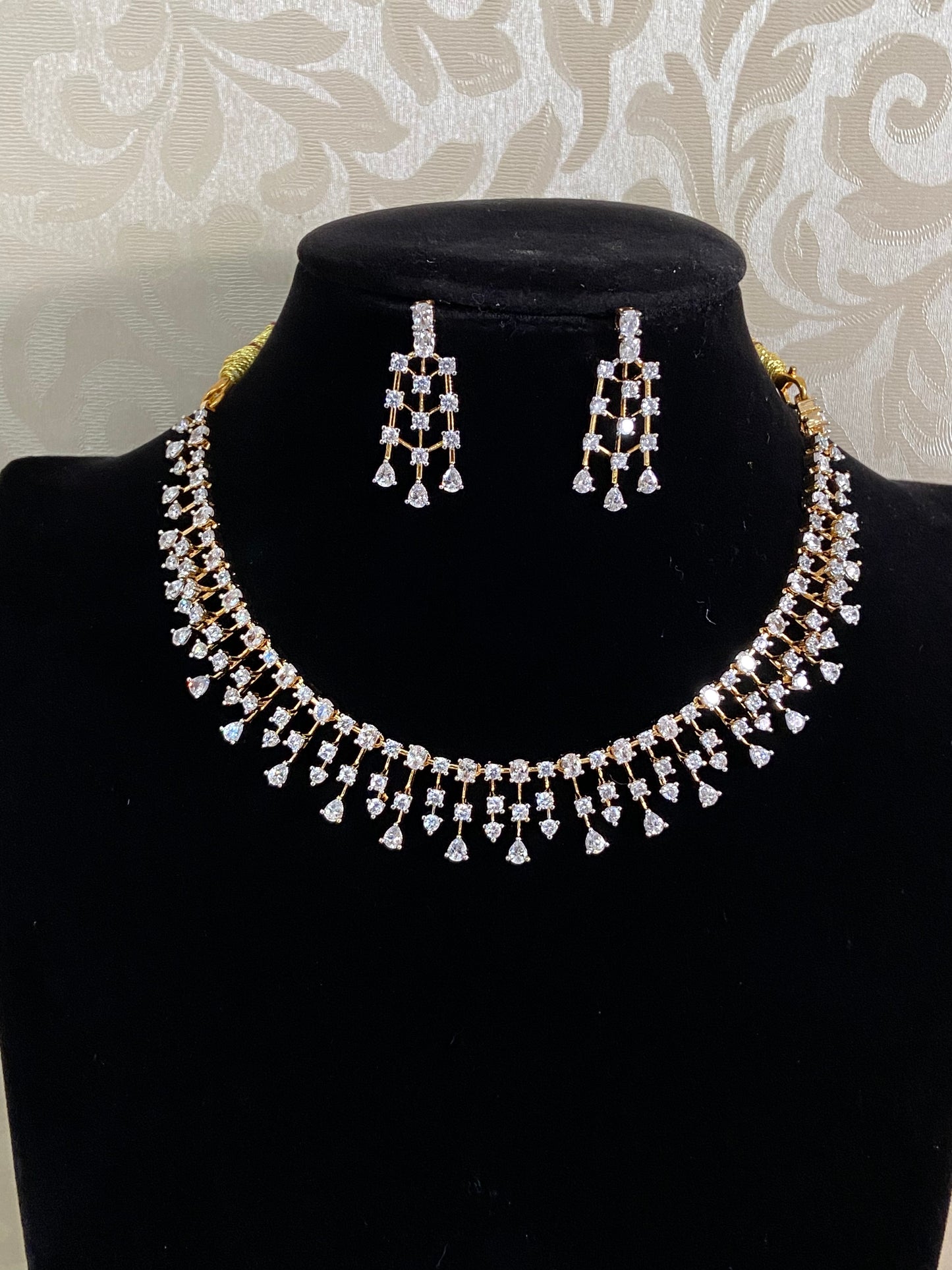 AD Simple Necklace Set | Indian Jewelry In USA