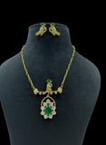 Polki Kundan Pendant Simple Necklace Set | Latest Indian Jewelry | Gift Idea