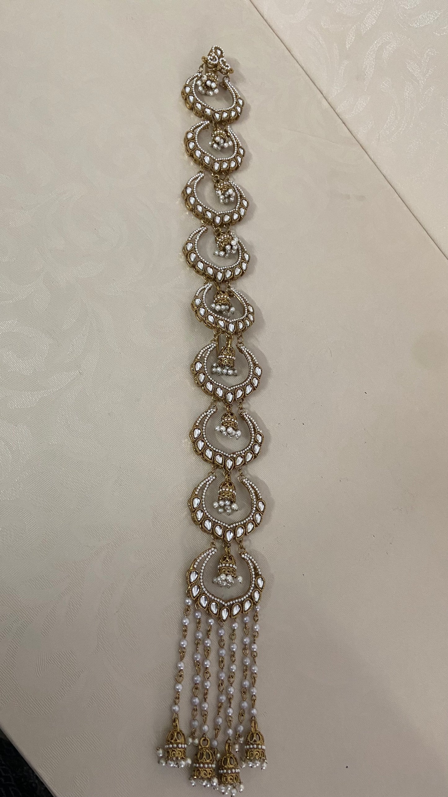 Kundan Pearl Choti | Hair Accessories | Traditional Indian Jewelry