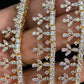 Premium Long 3Layered AD Necklace Set | Indian Bridal Necklace