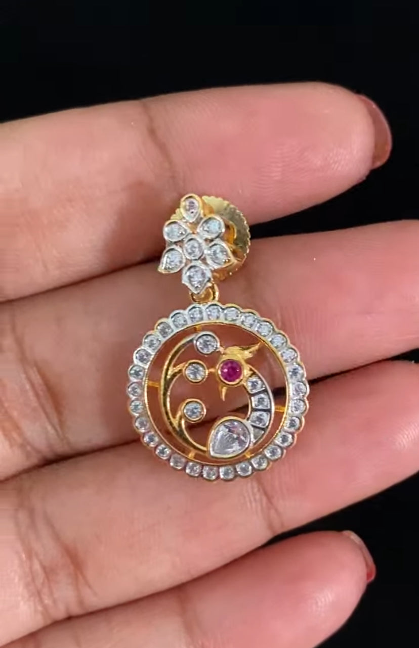 AD Kante Necklace With Earrings | Indian Jewelry In USA | Gift Idea