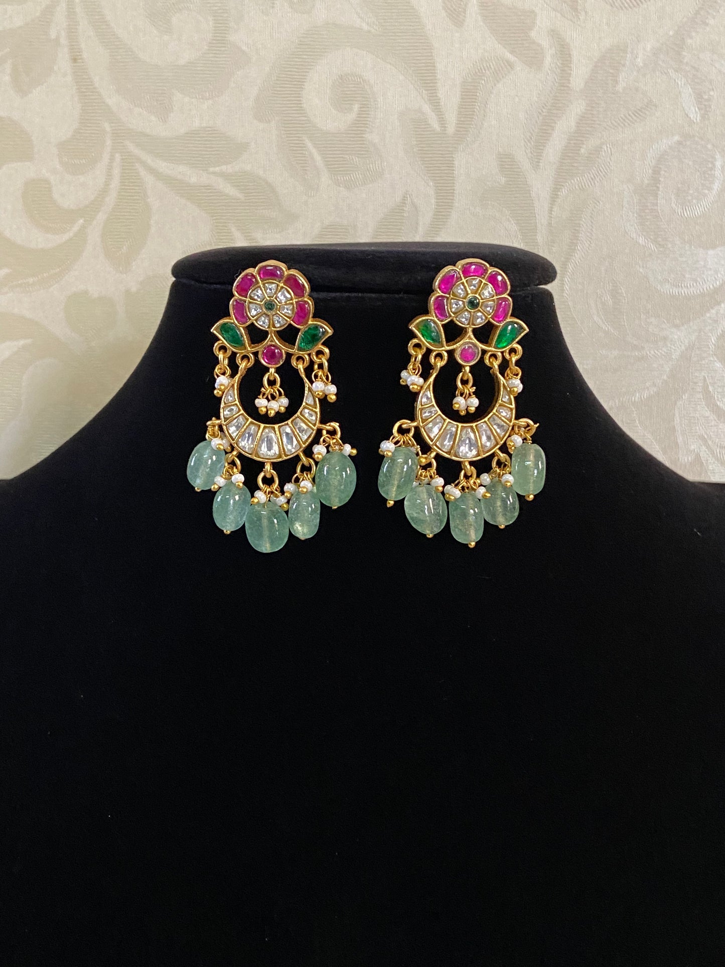 Jadau Kundan Earrings | Indian Earrings