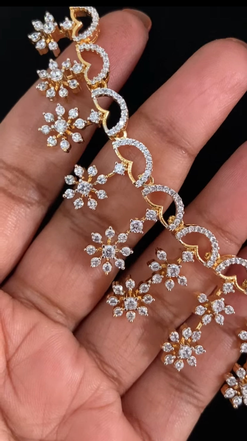Beautiful AD Necklace Set | Indian Jewelry In USA | Gift Idea