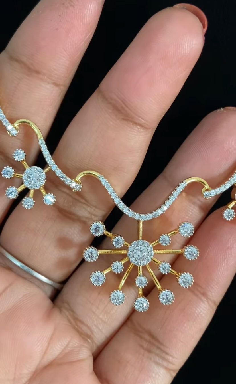 AD Simple Necklace Set | Indian Jewelry In USA | Gift Idea
