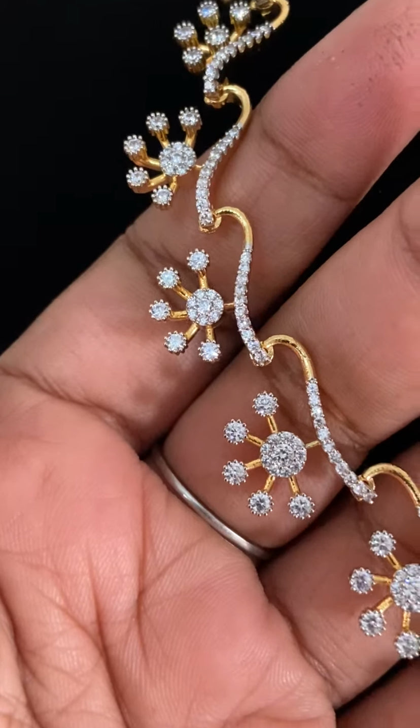 AD Simple Necklace Set | Indian Jewelry In USA | Gift Idea