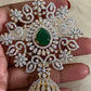 AD Emerald Bridal Necklace Set | Latest Indian Jewelry