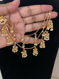 Antique Jumki 3 line Champaswaralu | Hair accessories | indian  Ear Chains