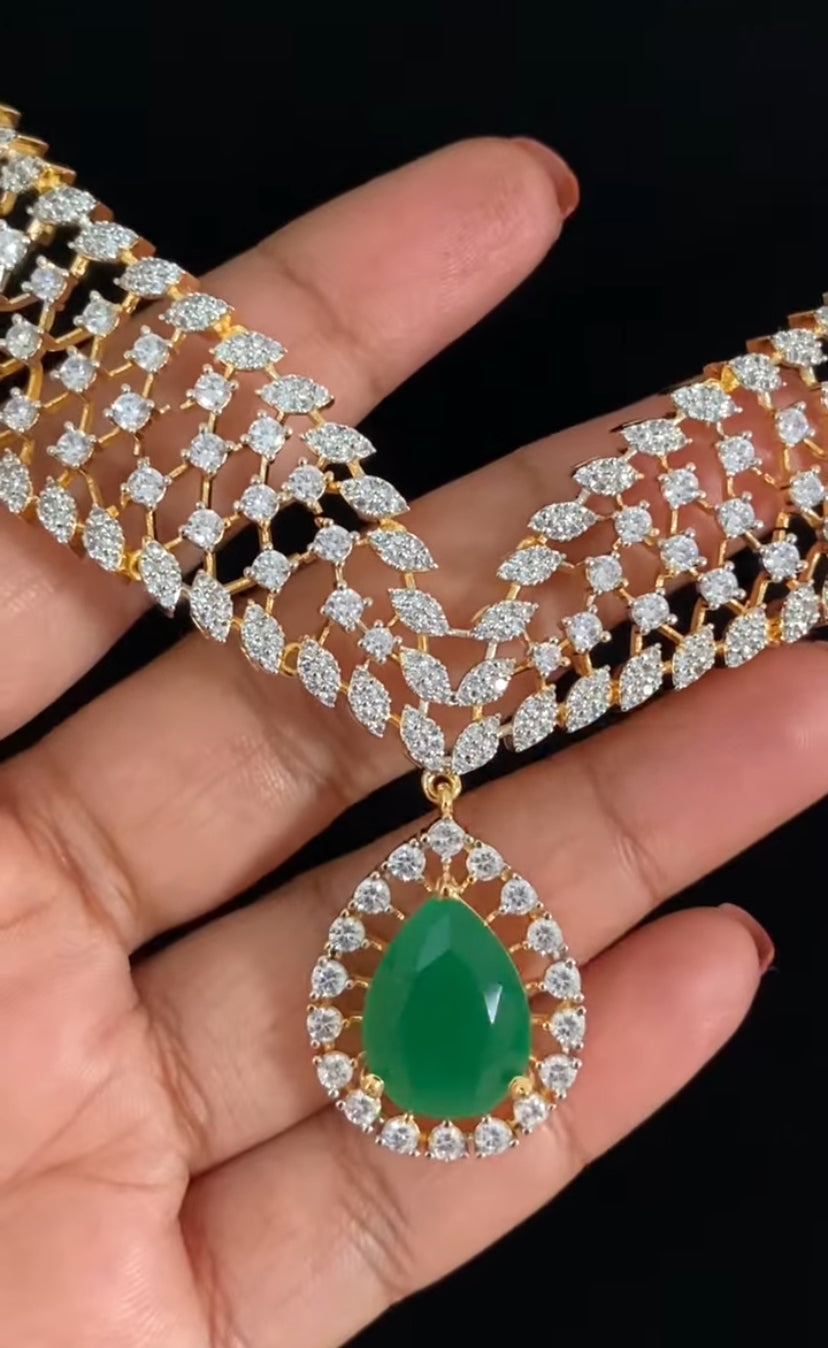 Elegant AD Necklace Set | Indian Jewelry In USA | Gift Idea