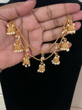 Antique Jumki 2Line Champaswaralu | Hair accessories | indian  Ear Chains