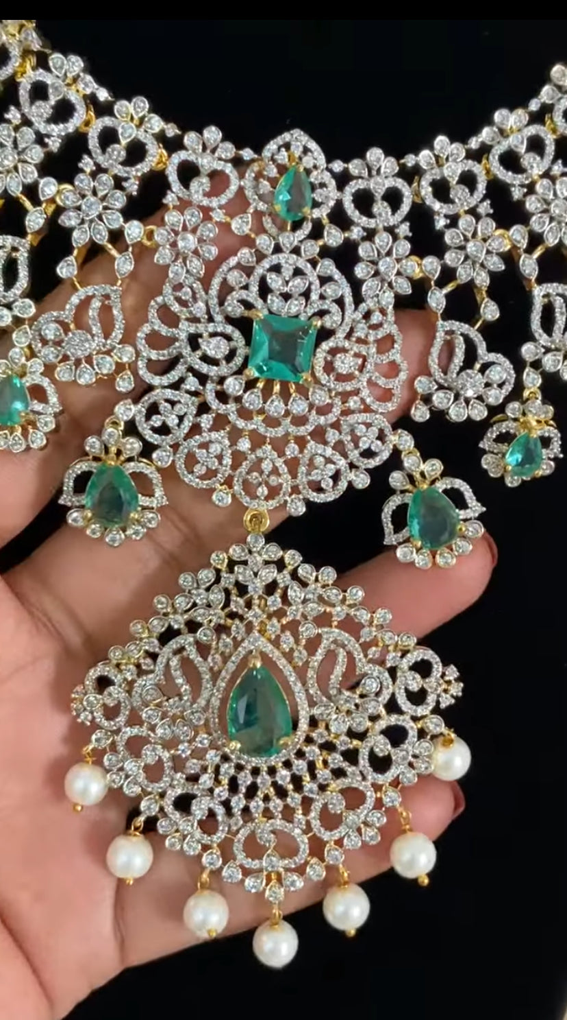 AD Bridal Necklace Set | Latest Jewelry