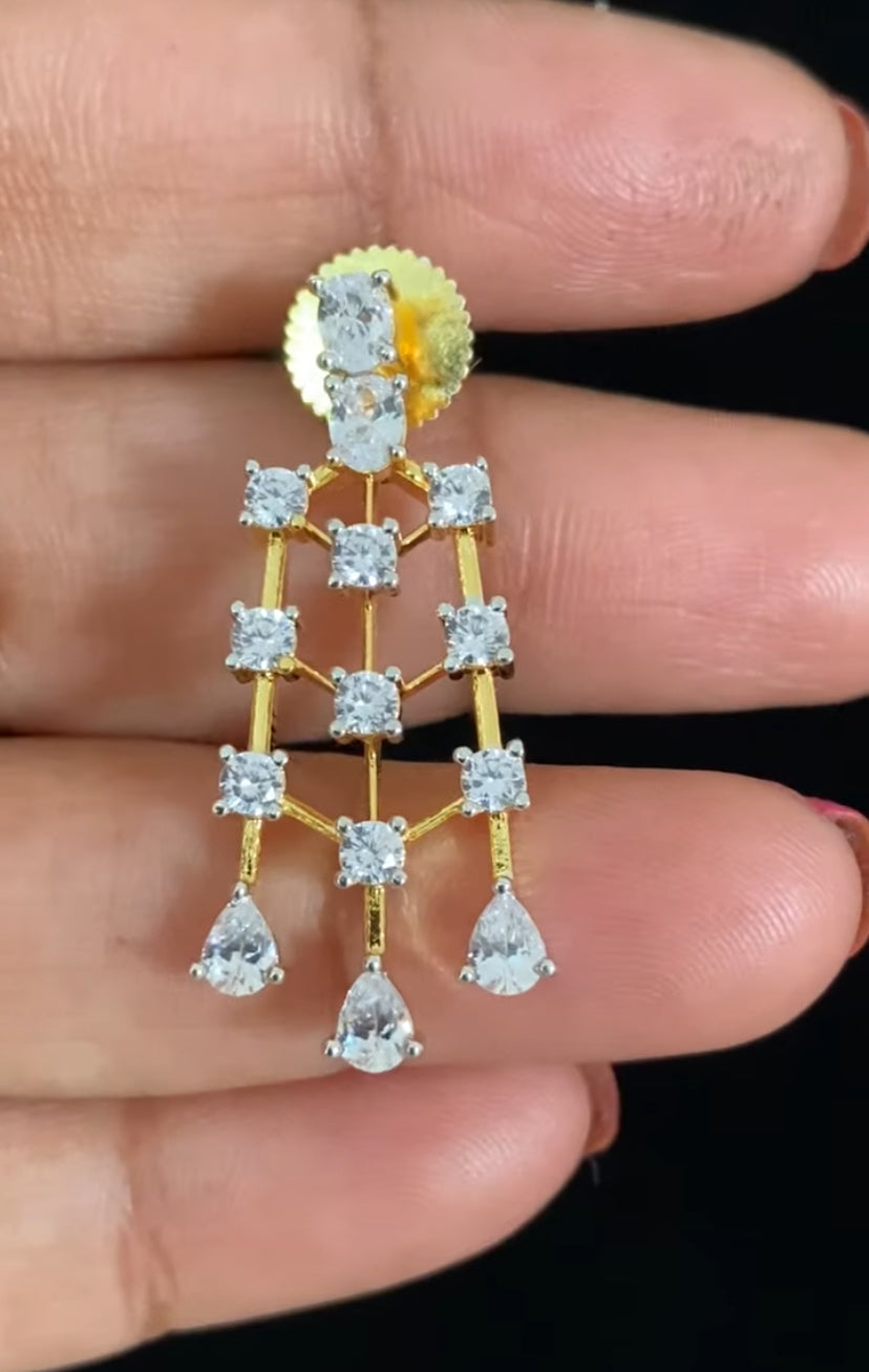 AD Simple Necklace Set | Indian Jewelry In USA