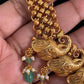 Antique Temple Necklace With Jumkis | Indian traditional Jewelry