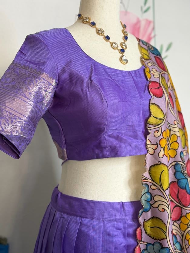 Teens Traditional Managalgiri Pattu lehanga | Langa voni | Teens ethnic wear