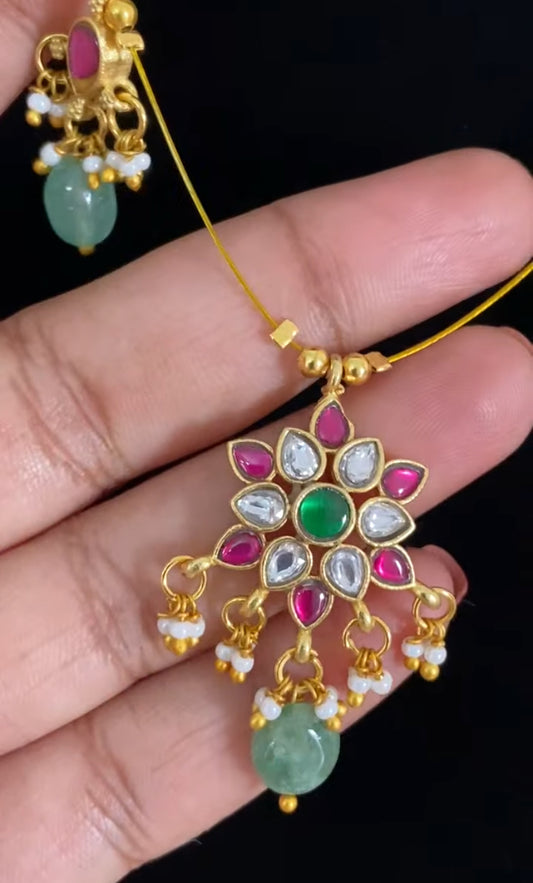 Jadau Kundan Invisible Necklace | Latest Indian Necklace In USA