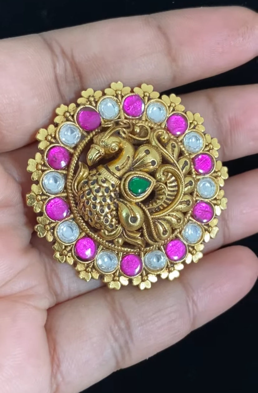 Antique Jadau Pendant Set | Latest Jewelry