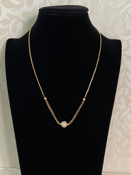 AD Ball  Mangalasutra | Black Beads Necklace