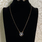 AD Simple Mangalasutra  With Studs | Black Beads Necklace