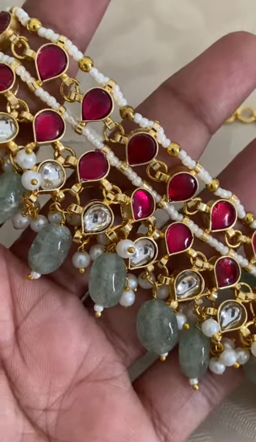 Jadau Kundan Choker Set | Indian Necklace In USA