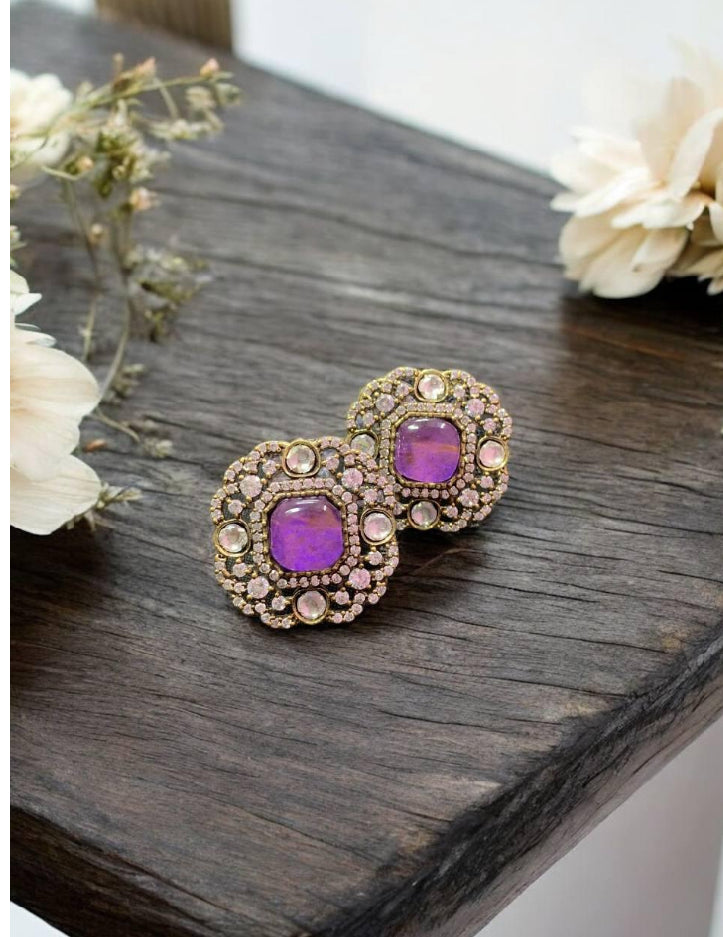 AD Victorian Studs | Indian Jewelry In USA