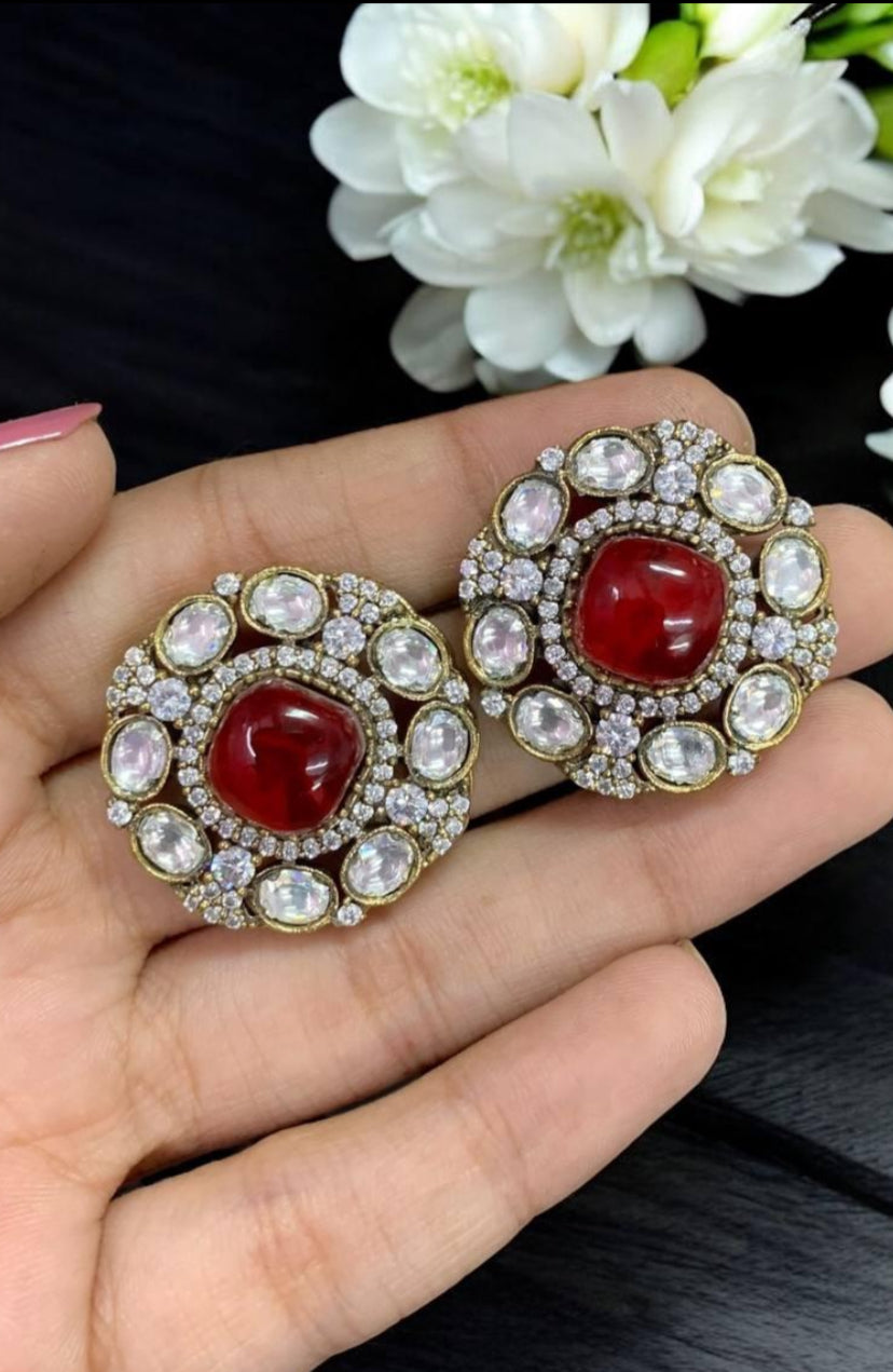 AD Kundan Studs | Indian Earrings In USA