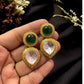 Premium Moissanite Kundan Earrings | Indian Earrings
