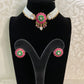 Kudan Pearl Choker With Earrings | Indian Necklace