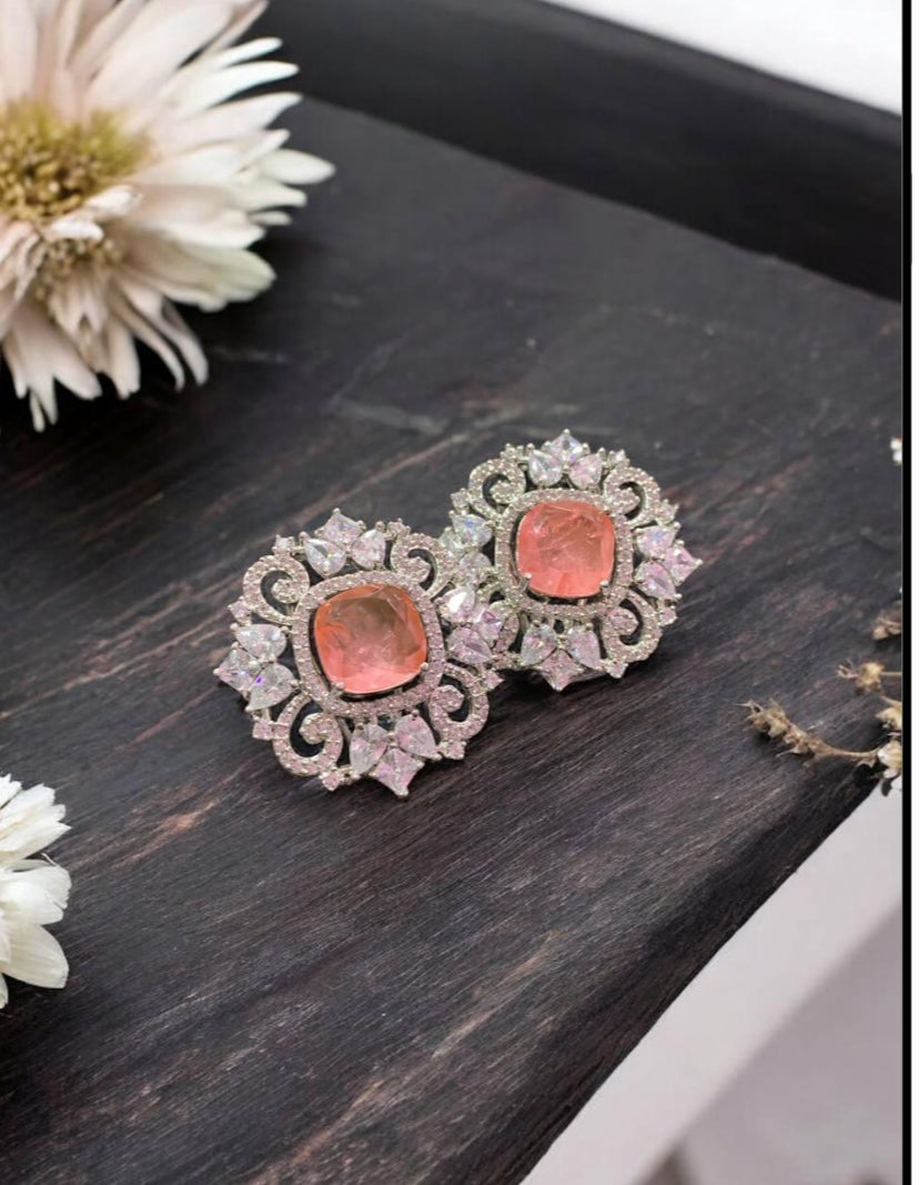 AD doublet Stud Earrings | Indian Jewelry In USA