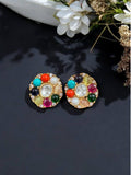 Navaratan Studs | Indian Traditional Earrings