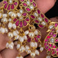 Jadau Kundan Pearl Hanging Necklace | Indian Traditional Jewelry
