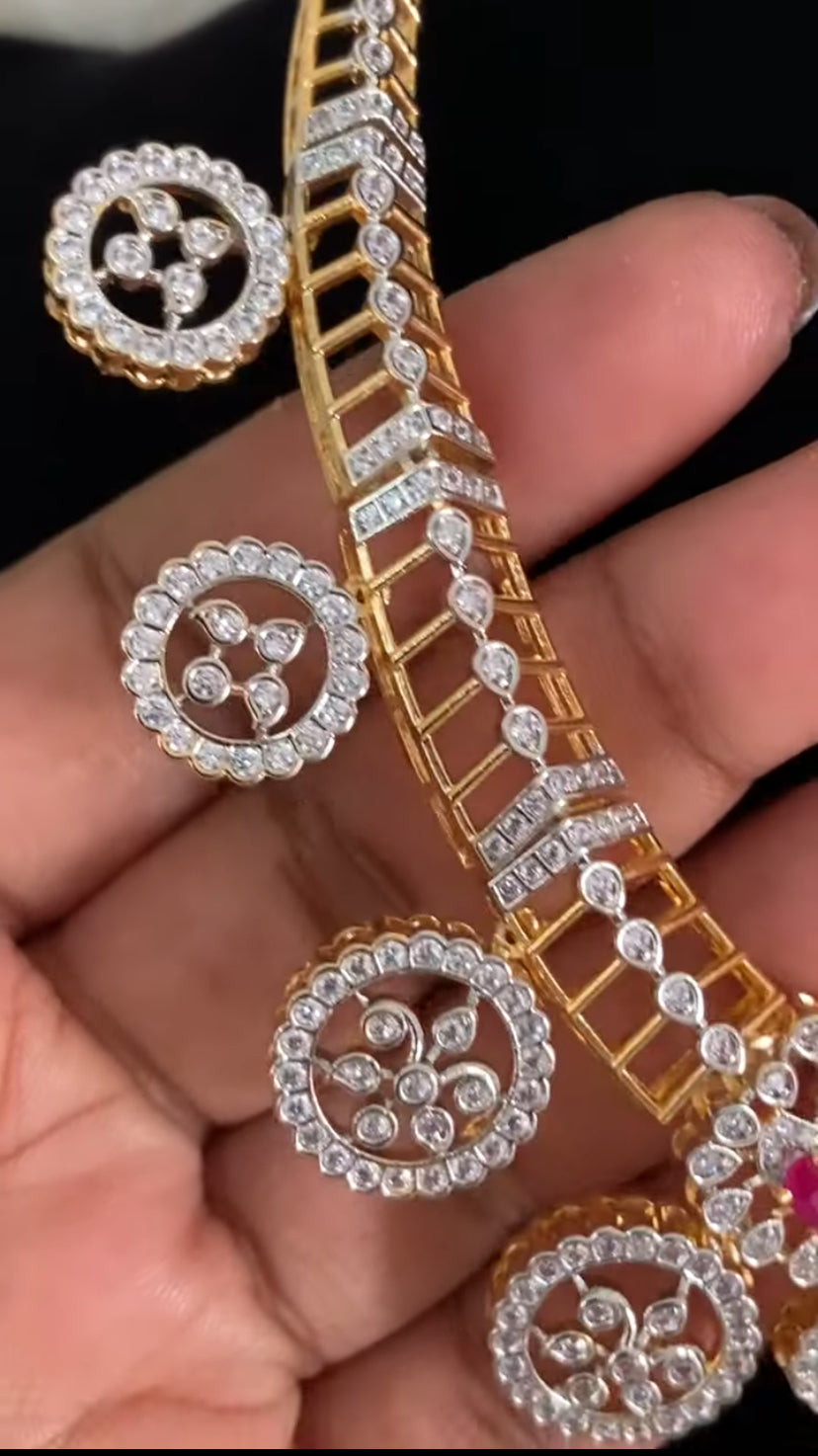 AD Kante Necklace Set |  Indian Jewelry In USA | Gift Idea